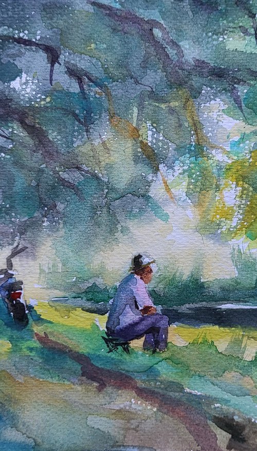 By the shore of peace by Boris Serdyuk