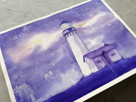 Lighthouse painting