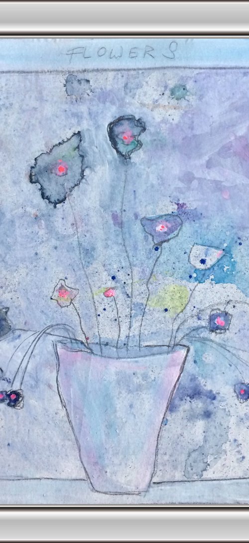 Flowers 2020 - Abstract Painting (special price) by Gesa Reuter
