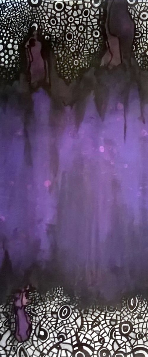 Purple storm - 70x99,5x0,1cm by Riccardo Ticco Capparella