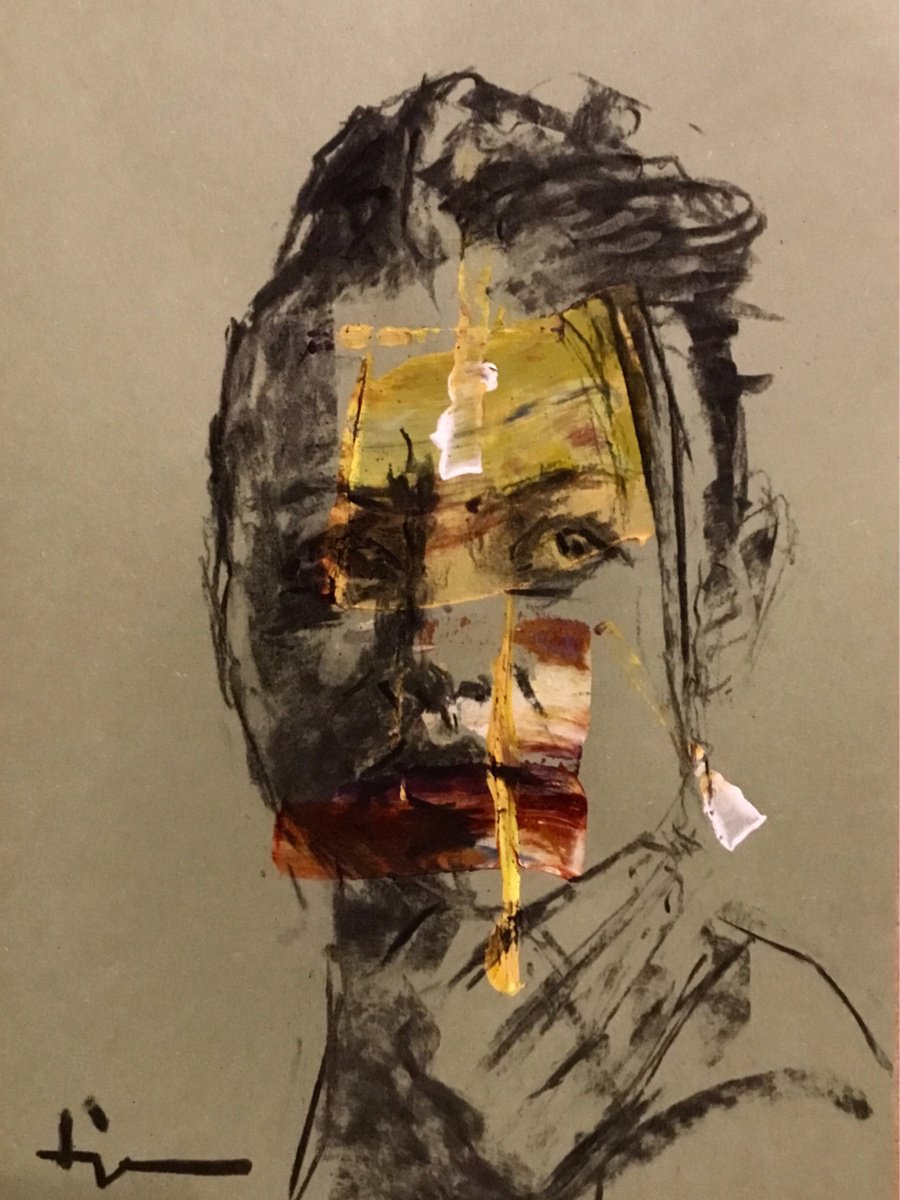 Expressive Charcoal Drawing , Yana By Dominique Deve, 8 X 11, Artwork For Sale On Artfinder