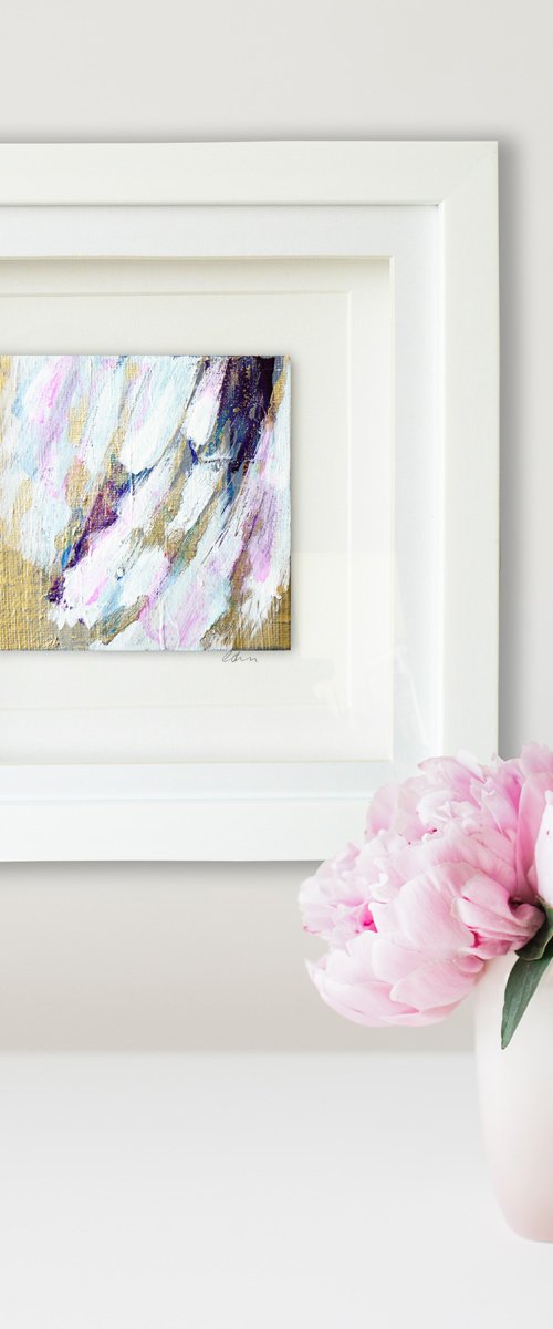 Mini original abstract #301 (original miniature abstract) by Carolynne Coulson