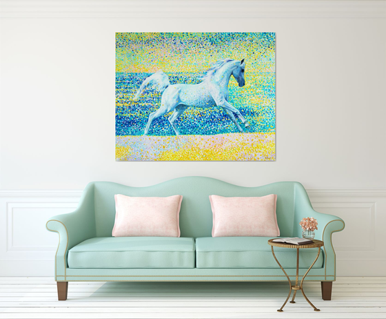 Sun splashes. Horse series.