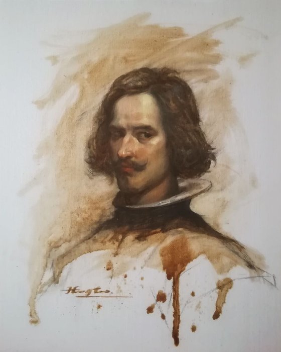 Portrait of artist （Diego Rodríguez de Silva y Velázquez )