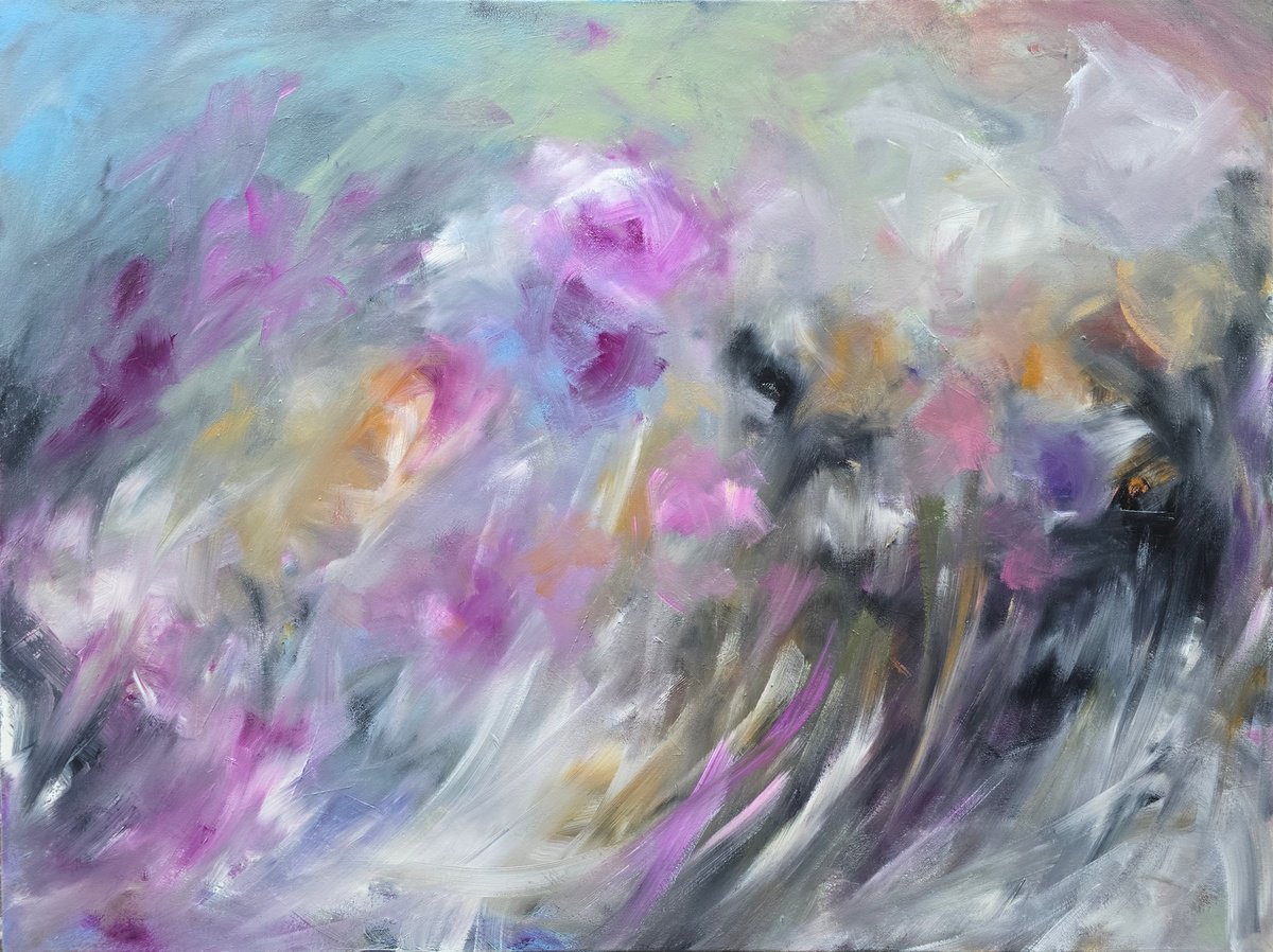 Expressive Oil Painting , Where Hope Waits By Faith Patterson, 40 X 30, Artwork For Sale On Artfinder