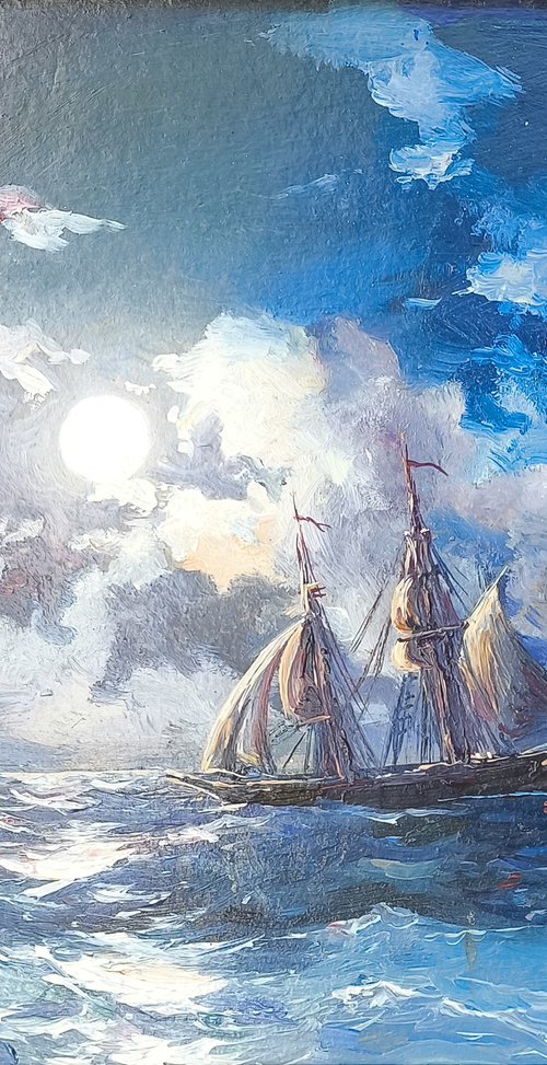 Moonlit Voyage by Mexak Xazaryan