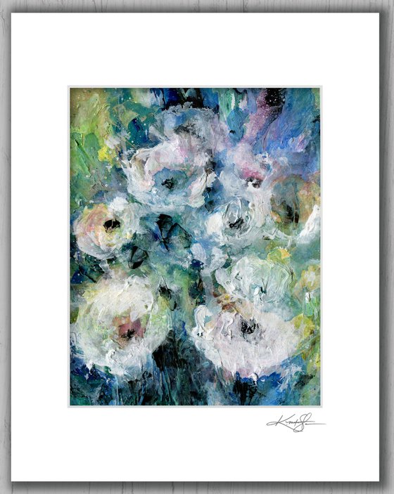 Floral Delight 52 - Textured Floral Abstract Painting by Kathy Morton Stanion