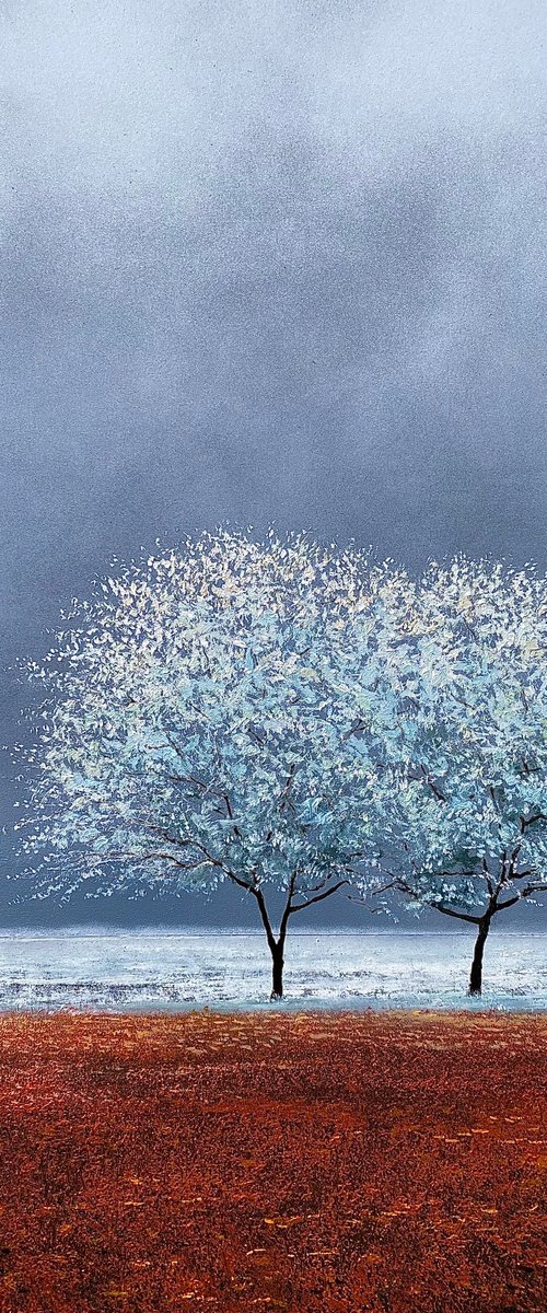 2 Trees in Quiet Stillness by Simon Jones
