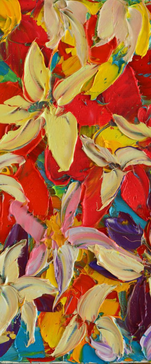 ABSTRACT FLORAL - PAINT JOY SERIES by ANA MARIA EDULESCU