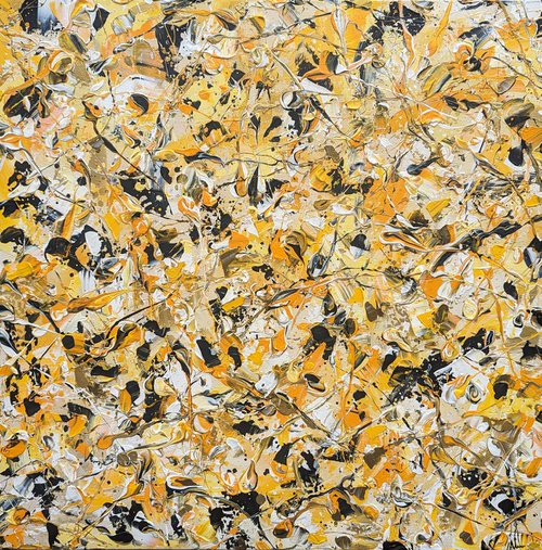 Abstract Synapses - Dance Of The Bumble Bee #6 by Lucy Moore