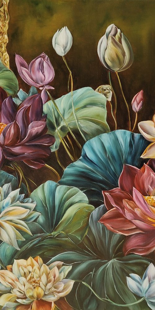 Lotuses of Bali by Olga Van Dine