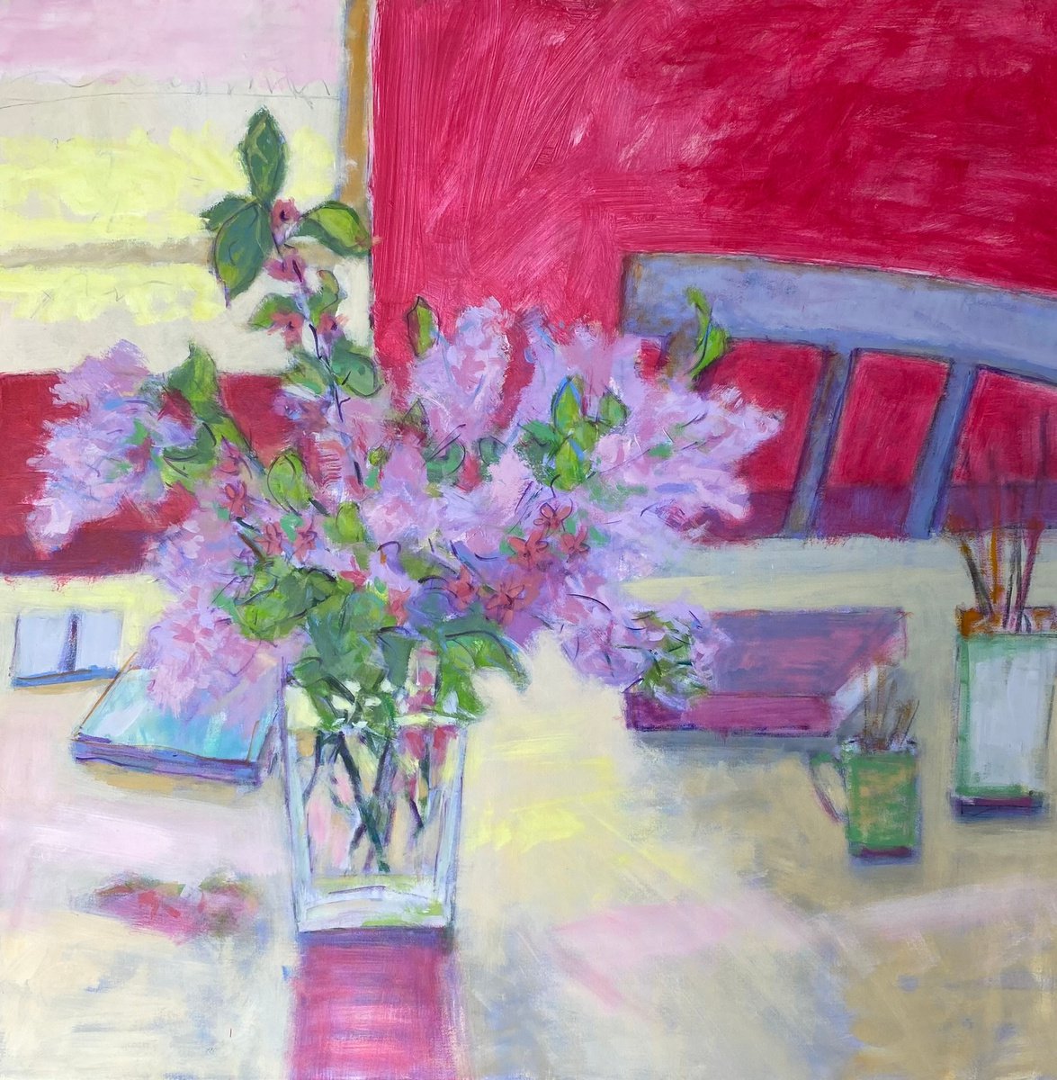 Interior with Raspberry Red by Chrissie Havers