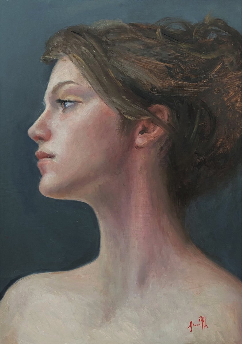 oil painting portrait woman