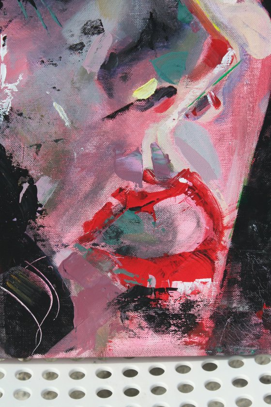 Pink and Passionate Portrait of a Night girl