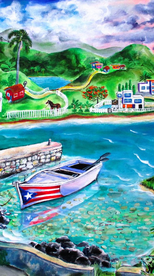 Isla del Encanto - countryside art of Puerto Rico by Galina Victoria