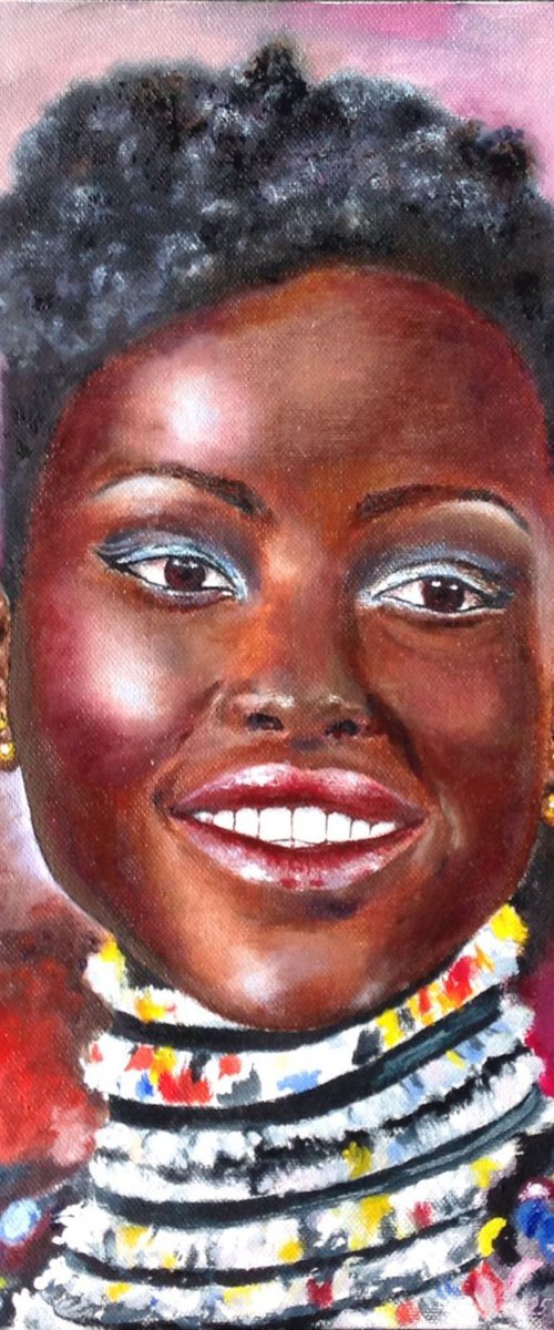 Dazzling beauty - african girl portrait by Liubov Samoilova