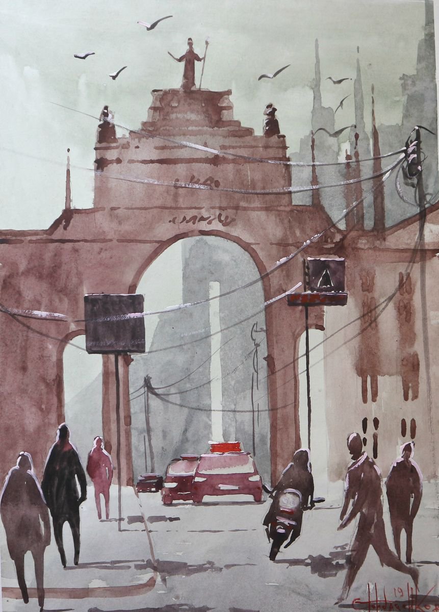 Cusco, Peru (2019) Watercolor 42*30cm by Eugene Gorbachenko