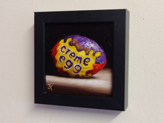 Cadbury Creme egg still life