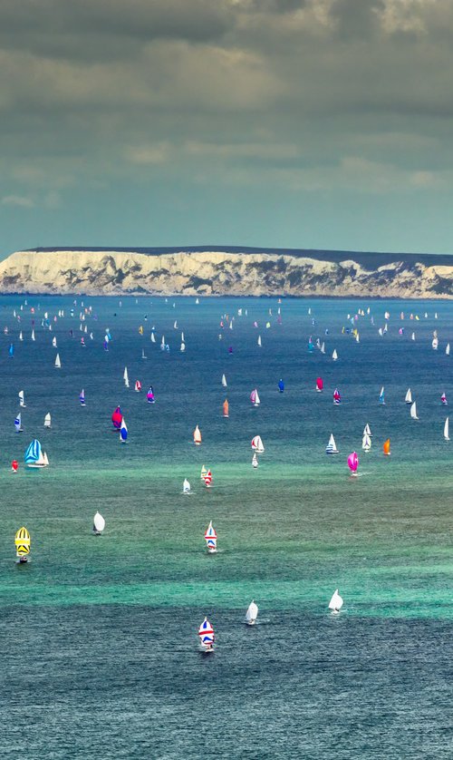 Round The Island Race Print by Chad Powell