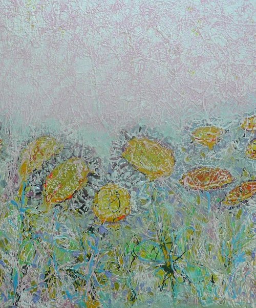 Wild Sunflower Meadow by Lesley Blackburn
