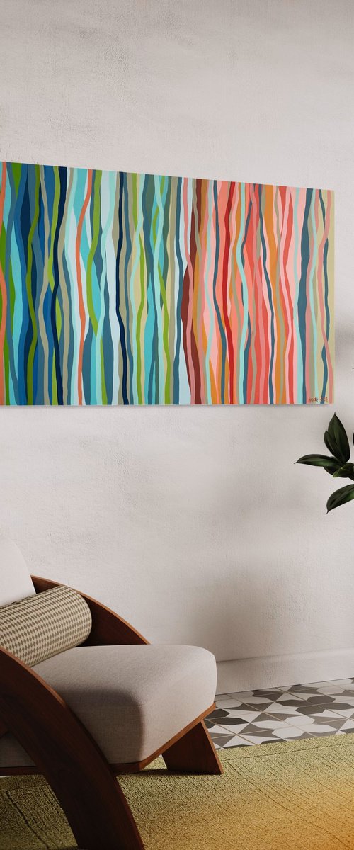 Shadow Funk - 163 x 86cm acrylic on canvas by George Hall