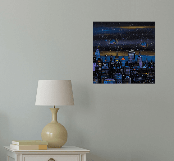 Parallel London at night