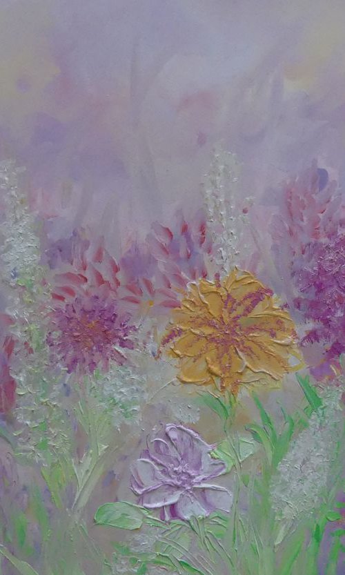 Lilac Blooms by Lesley Blackburn