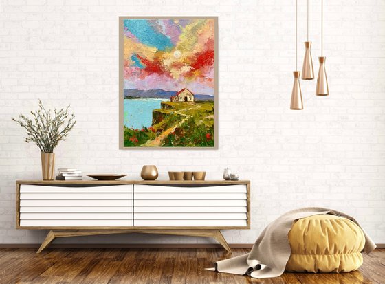 Sunset Over Skye Cliffs