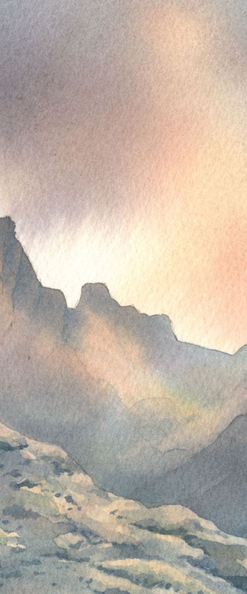 Scafell Pike by John Campbell, Mountainpainter.