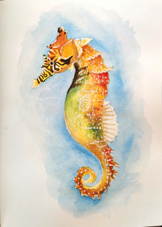 Sealife #3. Watercolor painting by Svetlana Vorobyeva