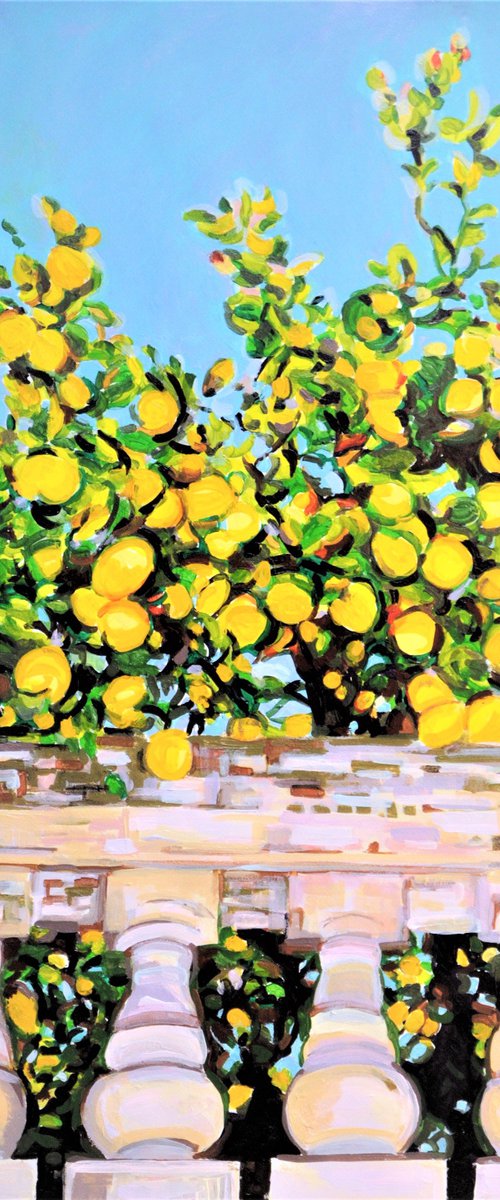 Lemon Trees / 85 x 60 cm by Alexandra Djokic