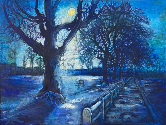 Christmas Fox on Twickenham Green