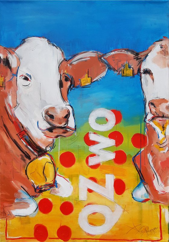 'Q ZWO' - POP ART COW - Workseries Cows Coded **SPECIAL OFFER**