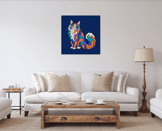 Colorful LaPerm Cat #39