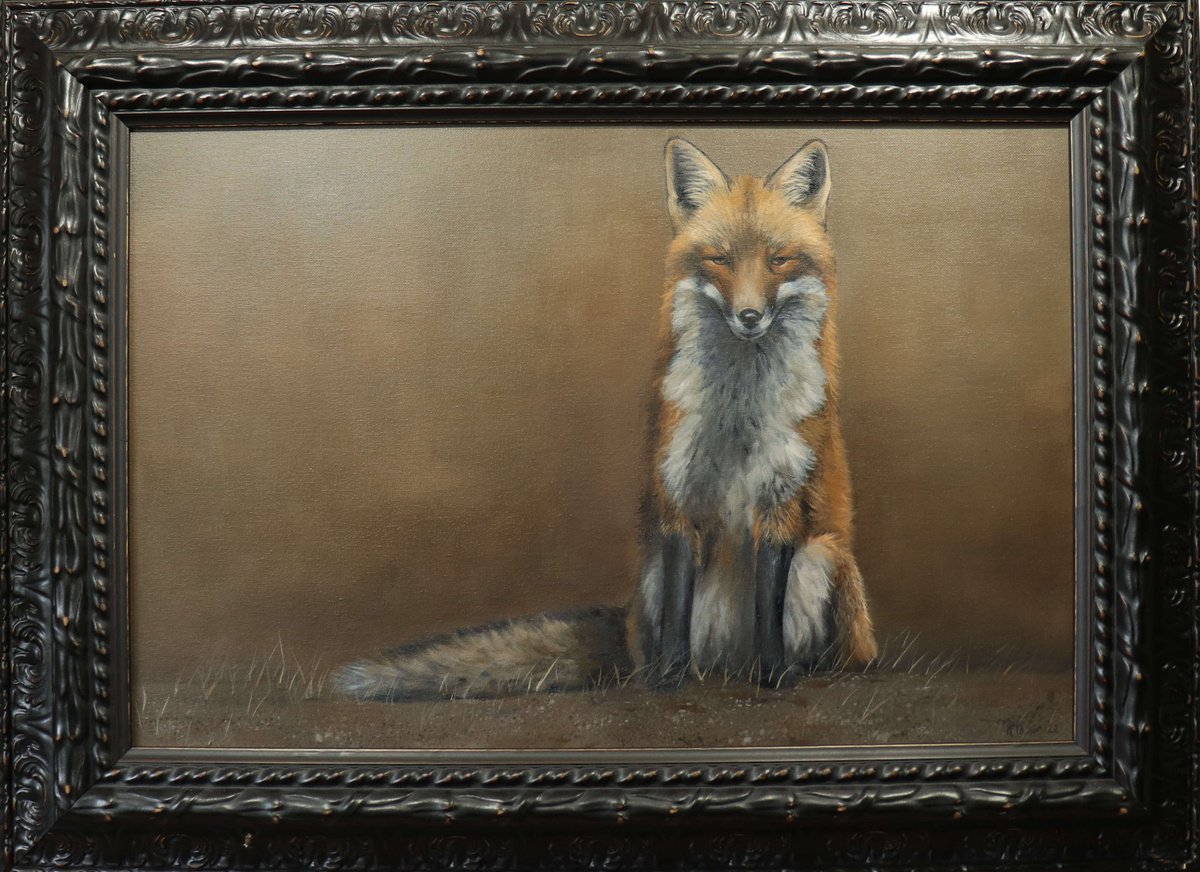 Fantastic Mr Fox- Animal Artwork, Foxes by Alex Jabore Paintings and Prints