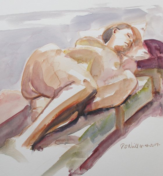 Reclining female nude