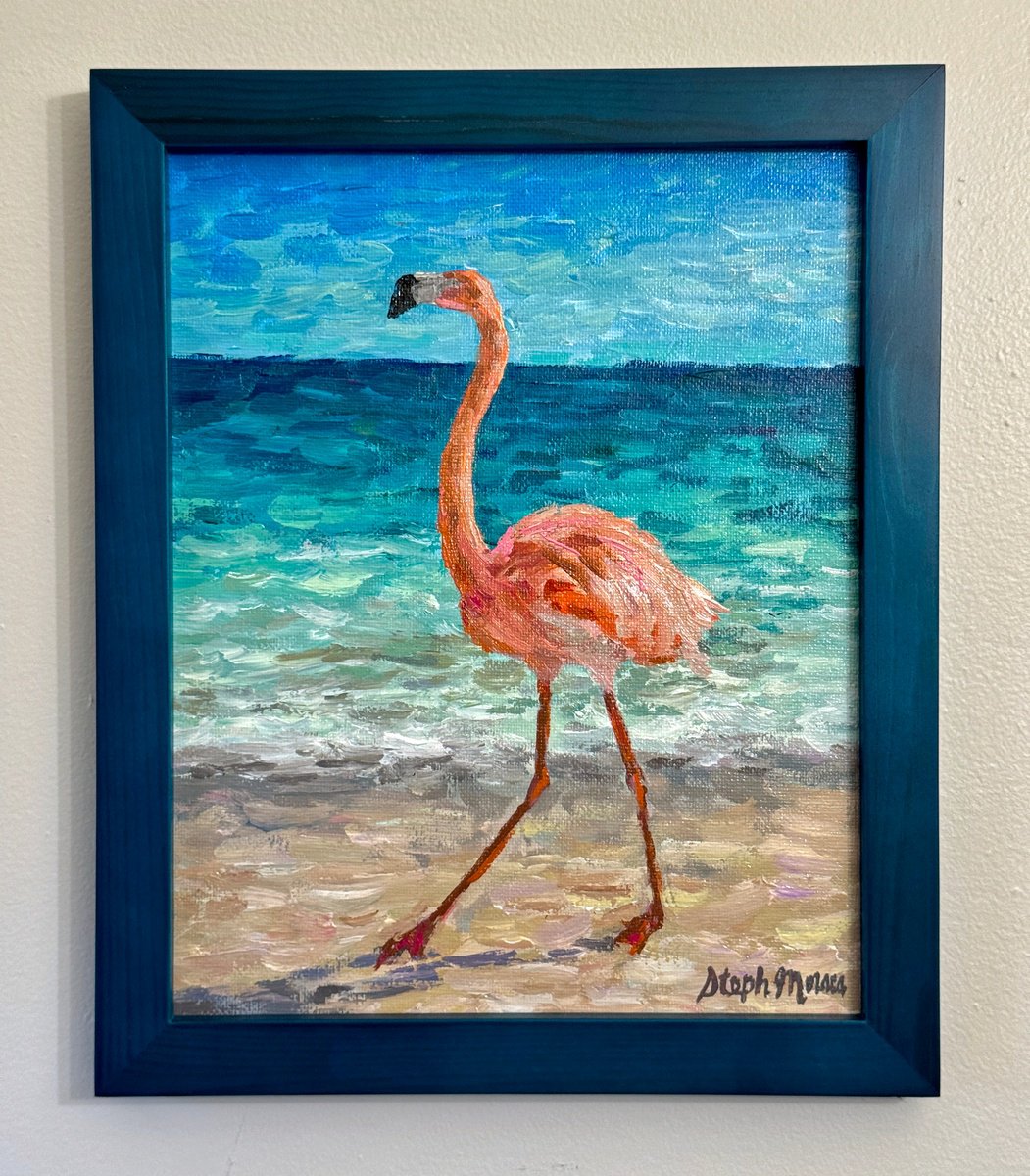 Blue Flamingo by Steph Moraca