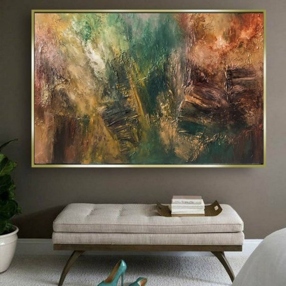 Nature, the art of God 100x150cm Abstract Textured Painting