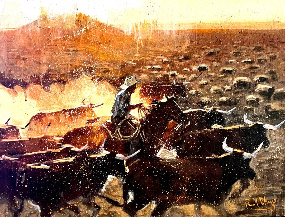  Driving Through The Blaze By Paul Cheng, 24 X 18, Artwork For Sale On Artfinder
