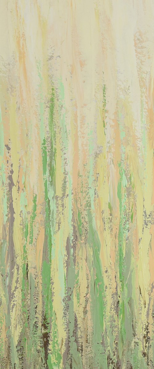 New Growth - Modern Abstract Expressionist Painting by Suzanne Vaughan