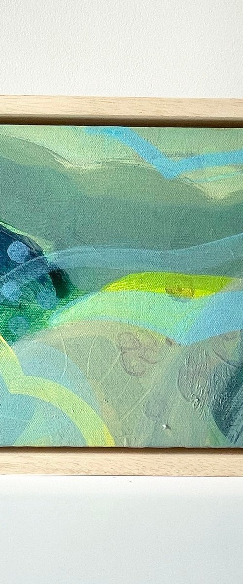 Blue Spotty Landscape by Suzie Cumming