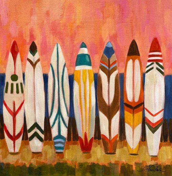 Surfboards by the Beach