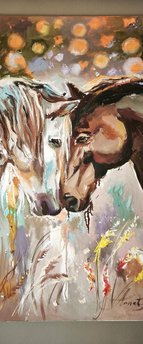 Horse Duo by Annet Loginova