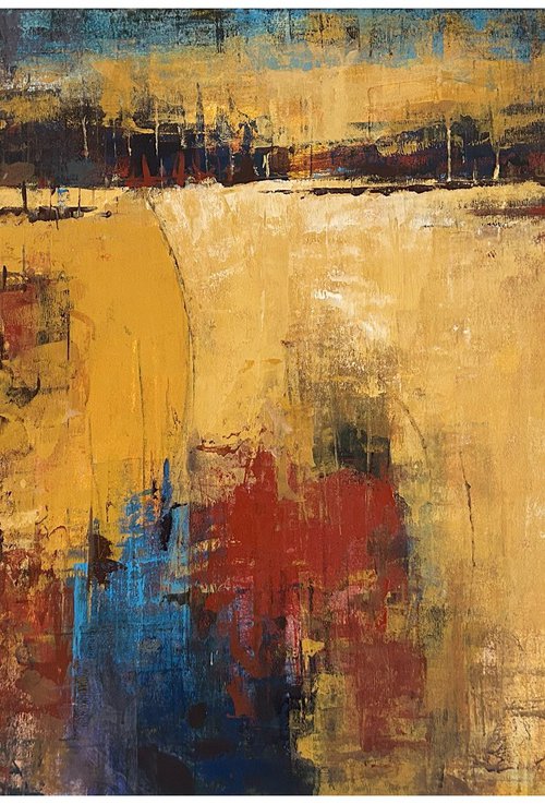 Mystic Tie_60"X36" by Avinash Pise