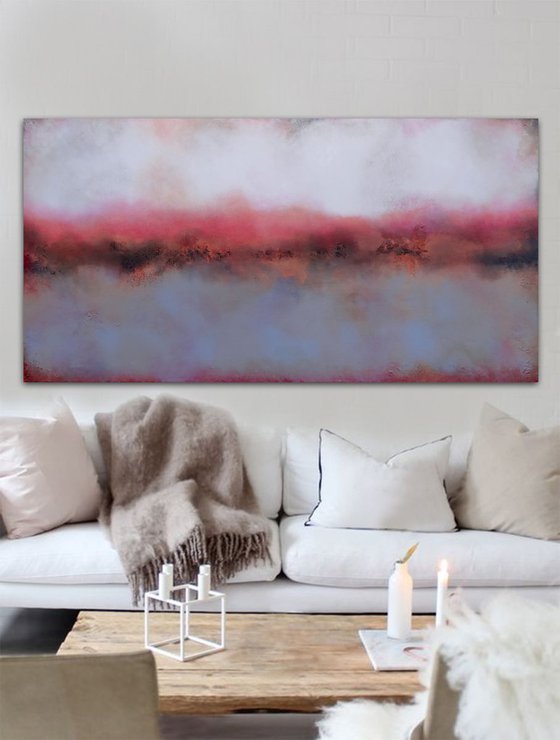 red sundown  (140 x 70 cm)