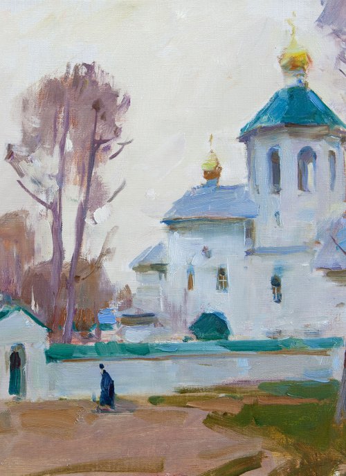 On the way To evening prayer by Aleksandr  Kryushyn