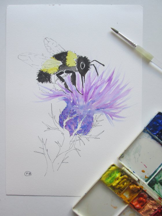 Bumblebee on a Thistle