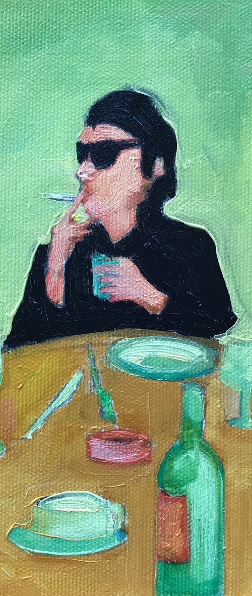 Smoking Woman by Romuald Mulk Musiolik