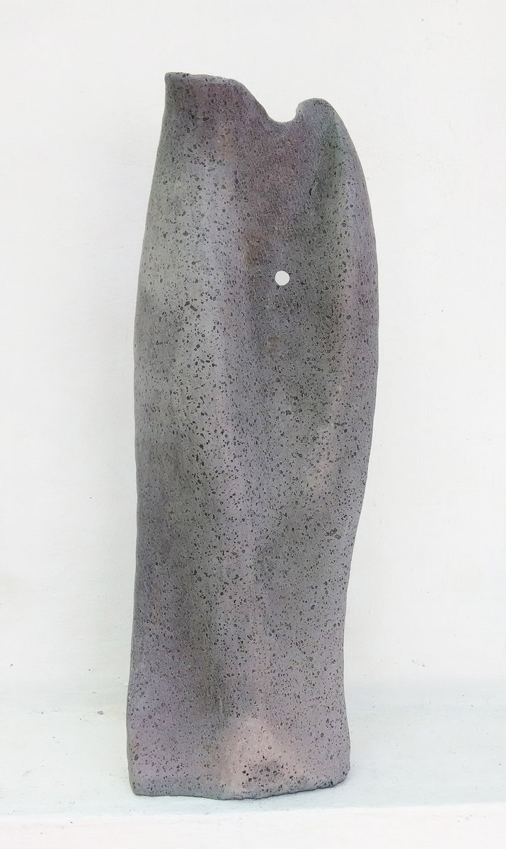 Abstract Stone Sculpture By Antonio Mele, 11 X 30, Shemale, Original Artwork