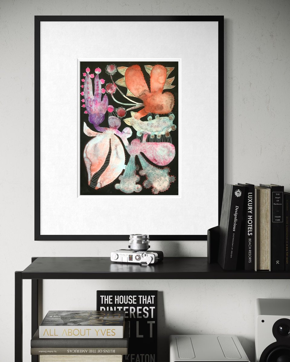 Abstract Watercolour , Abstract By Eva Fialka, 12 X 16, Artwork For Sale On Artfinder